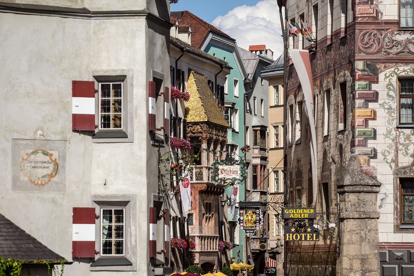 Lanes in the old town of Innsbruck